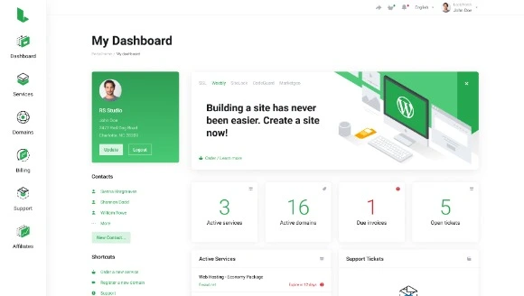 Lagom v2.4.3 WhmCS Client Theme
