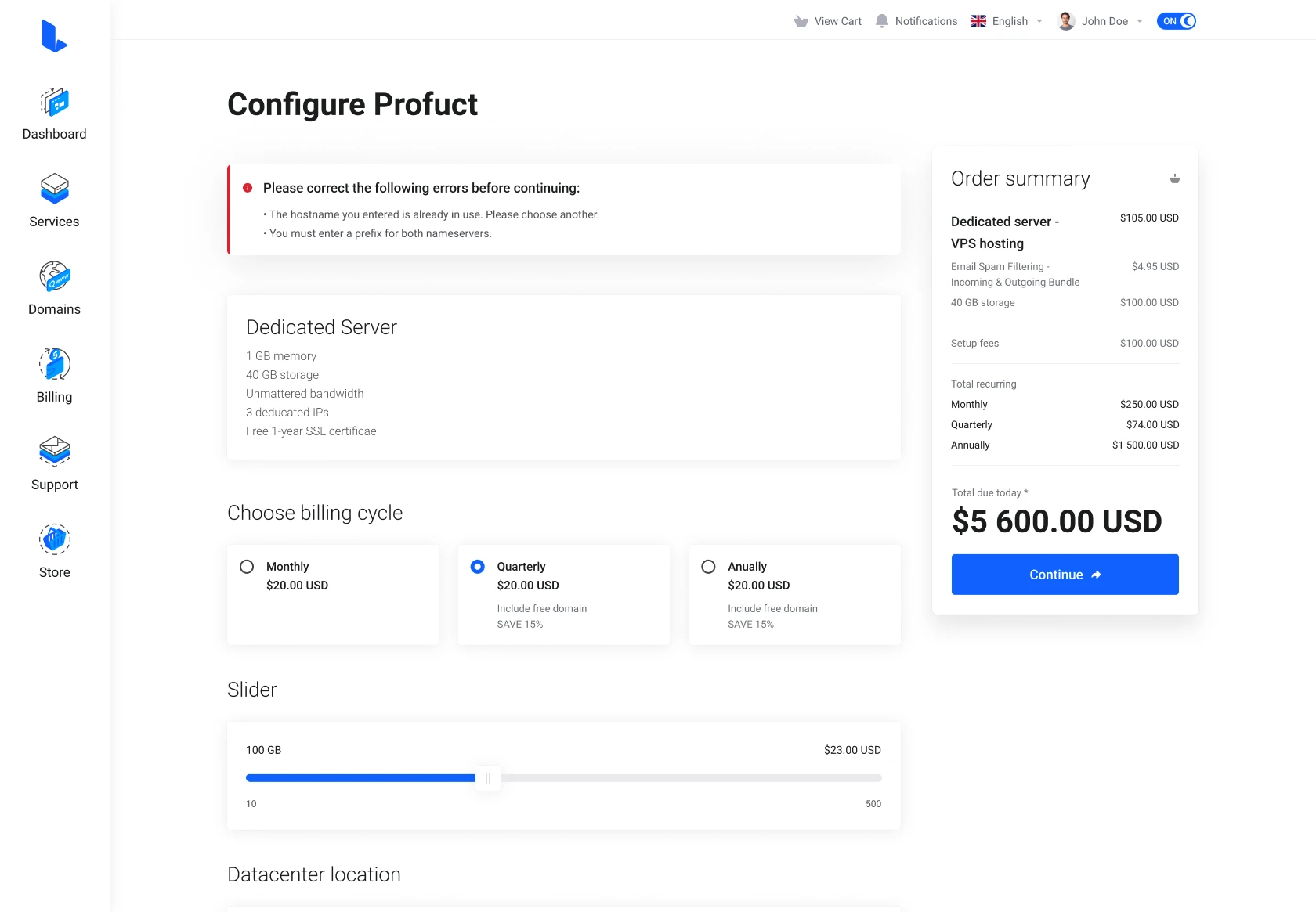 Lagom v2.4.3 WhmCS Client Theme